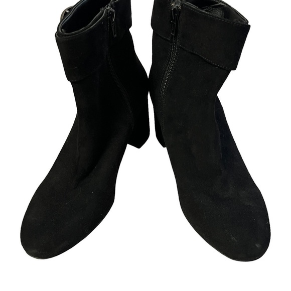 FORMENTINI Made in Italy Black Suede Leather Ankle Boots, Size 38 (US 7) - Picture 9 of 16